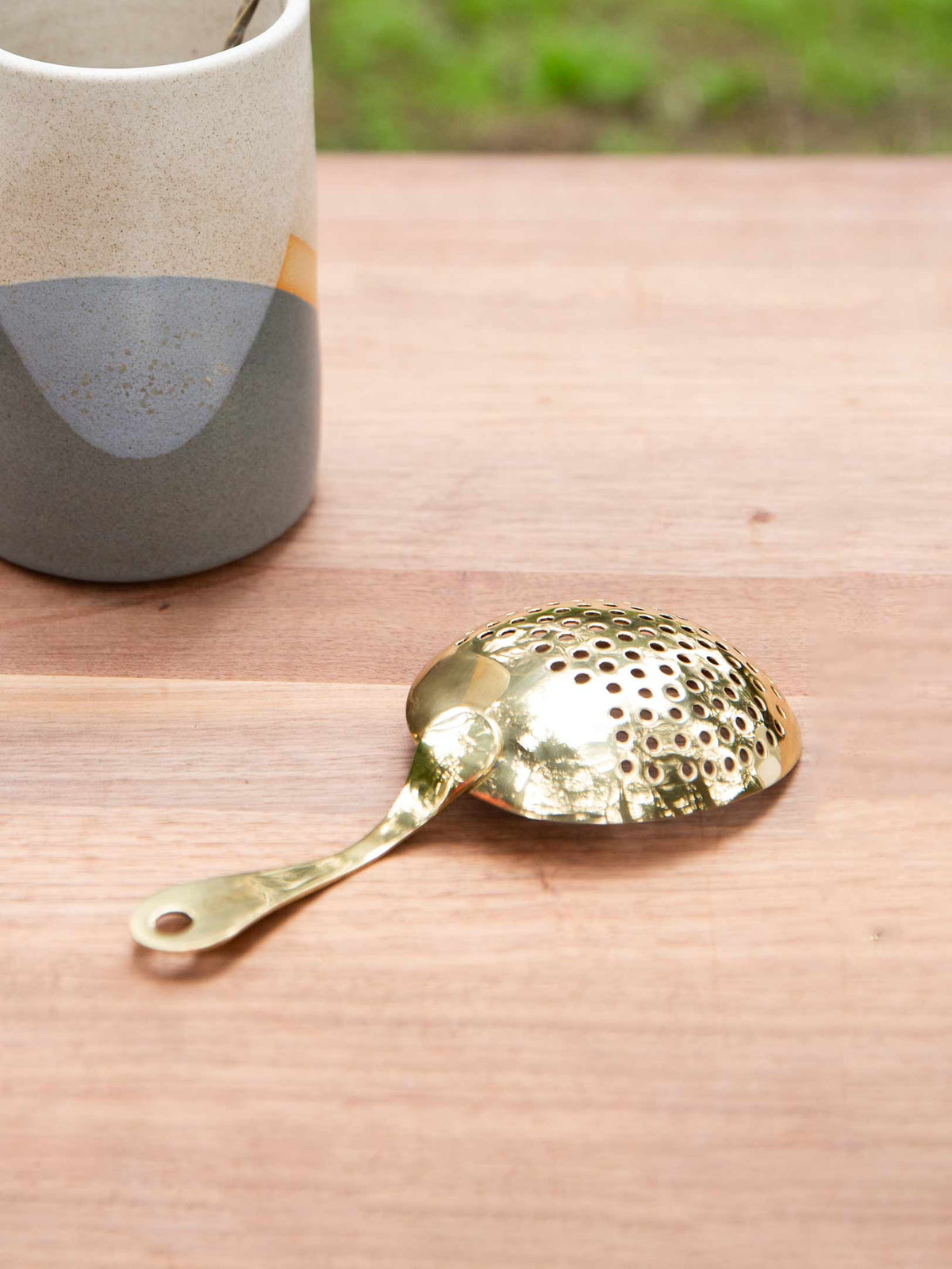 Solid Brass Julep Strainer