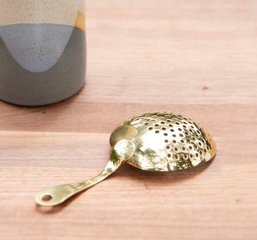 Solid Brass Julep Strainer