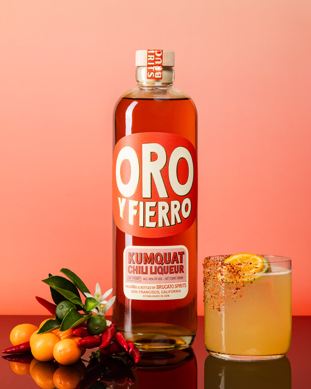 Oro y Fierro | Kumquat Chili Liqueur
